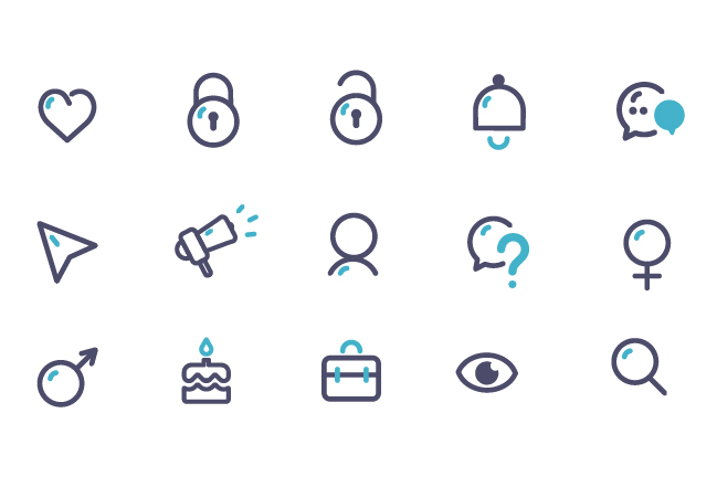 Pictogrammes @h social