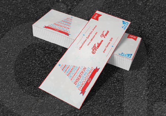 Carte de voeux Identité visuelle AQJ