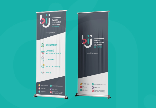 Kakemono Identité visuelle BIJ Orne