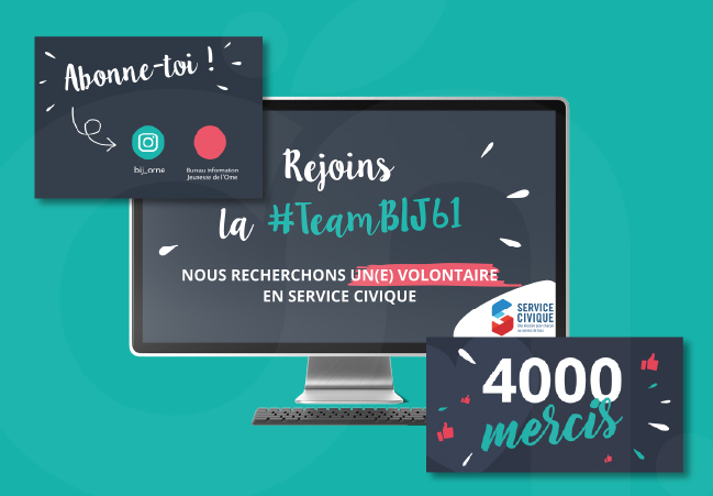 Post réseaux sociaux Identité visuelle BIJ Orne