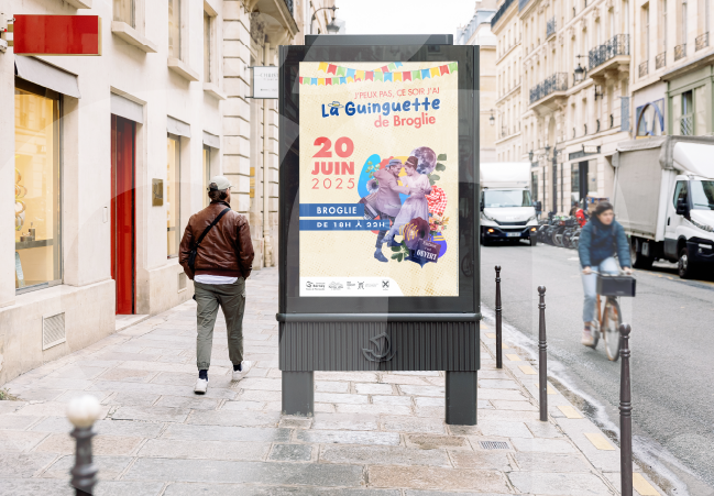 Affichage urbain Guinguette de Broglie